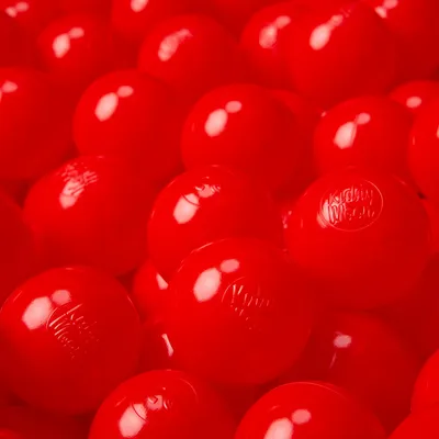 Produktbild von KiddyMoon 1200 ∅ 6cm kinder bälle für bällebad spielbälle baby plastikbälle  eu, rot