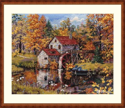 Obrázek produktu pro Elzusha - Výšivací sada s plátnem, vícebarevná, rozměry 31 x 40 cm