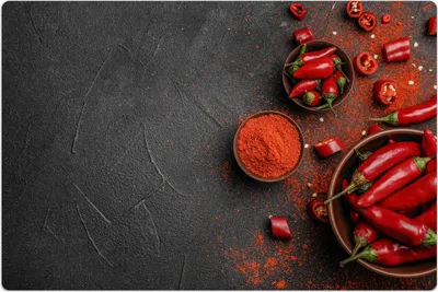 Produktbild von Küchenmatte 150x225 cm Vinylmatte Bodenmatte Dekoration - Paprika Gemüse