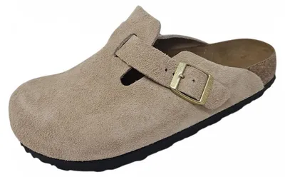 Produktbild von Birkenstock Boston BS Narrow Pantolette Beige in Gr. 41