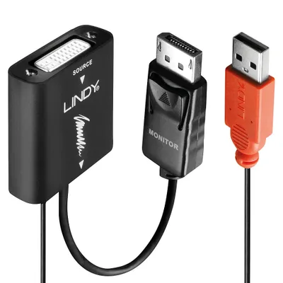 Immagine prodotto di Convertitore attivo Lindy da DVI a DisplayPort
