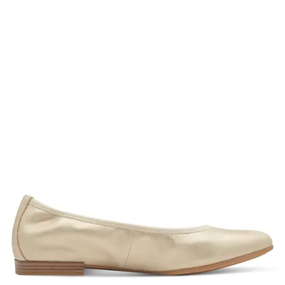 Produktbild von s.Oliver Damen Ballerina einfarbig klassisch elegant 5-22101-42, Größe:39 EU, Farbe:Beige