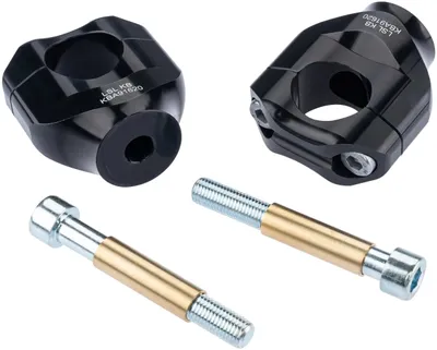 Produktbild von LSL Lenkerklemmbock "X-Bar" – Schwarz, +15 mm