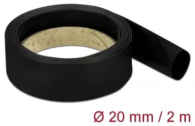 Produktbild von DELOCK Schrumpfschlauch 2 m x 20 mm schwarz