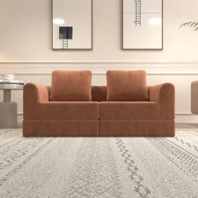 Zdjęcie produktu dla Sofa rozkładane – wielofunkcyjna sofa, idealna do salonu lub pokoju gościnnym, z możliwością rozłożenia na łóżko