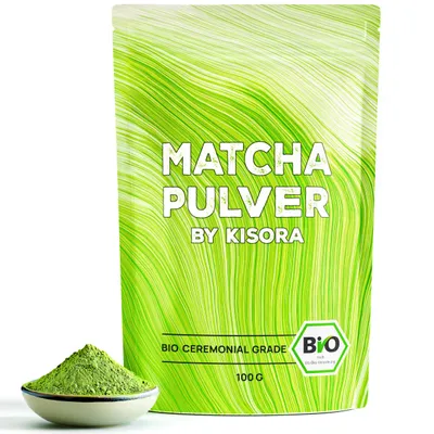 Produktbild von Matcha Pulver -Qualität 100g Ceremonial Grade ideal zum Trinken für Matcha-Getränke, Latte, Smoothies | Natürlich und Labor