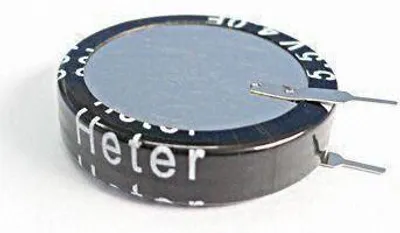 Obrázek produktu pro Zlatý kondenzátor 4F 5,5 V, rozteč 6,5 mm, vertikální
