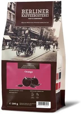 Produktbild von Berliner Kaffeerösterei - aromatisierter Kaffee Orange (500g / Kaffeemaschine)