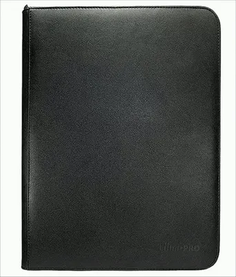 Produktbild von Ultra Pro Vivid 9-Pocket Zippered PRO-Binder Schwarz – Sammelkarten Album mit Reißverschluss, 20 Seiten