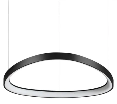 Zdjęcie produktu dla Lampa wisząca LED Ideal Lux 4000 K, czarna, IP20, GEMINI 372167