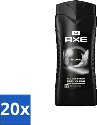 Produktbild von Axe 3-in-1 Duschgel XL Schwarz 400 ml - Vorteilspack - 20 Stücke
