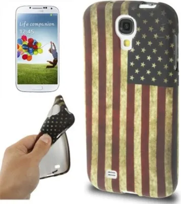 Produktbild von Hülle Retro USA Flagge TPU Tasche für Samsung Galaxy S 4 i9500