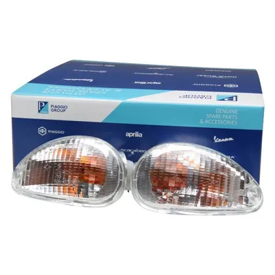 Zdjęcie produktu dla 2 oryginalne kierunkowskazy Piaggio prawy tylny + lewy biały do Vespa ET2 ET4 50 125 150 - numer części zamiennej 101854