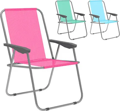 Immagine prodotto di Sedia pieghevole Marbueno in acciaio assortimento spiaggia e piscina 59X51X75 cm 10354