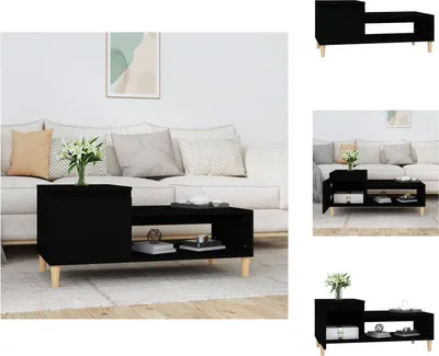 Produktbild von vidaXL Couchtisch Schwarz 100x50x45 cm Holzwerkstoff -  Couchtische