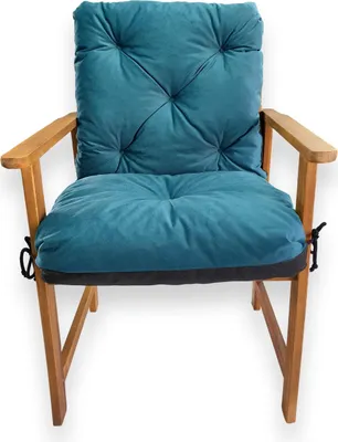 Obrázek produktu pro 4L Textil Polstr na polohovací køeslo - sedák s opìrkou (50x50x50 cm, tyrkysový)