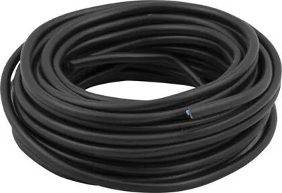 Produktbild von Haushaltskabel 2x0,75 schwarz 10 Meter.