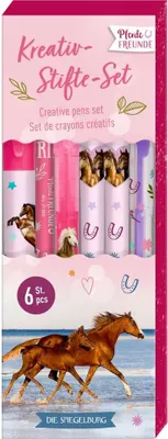 Produktbild von Die Spiegelburg Kreativ-Stifte-Set - Pferdefreunde bunt