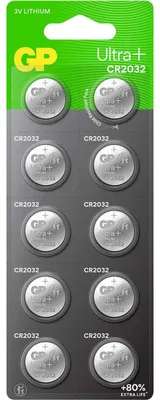 Image de GP Ultra Plus Lithium Button CR2032 C10