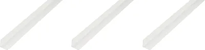 Obrázek produktu pro Alberts eco 3 x úhlový profil, PVC, bílý