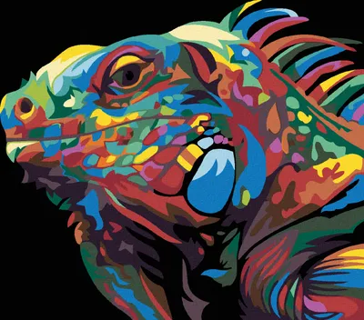 Immagine prodotto di Zuty - Dipingere con i numeri - IGUANA, 40x50 cm, tela tesa su telaio