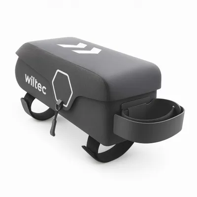 Produktbild von Wiltec Oberrohrtasche Fahrrad, Rahmentasche für Rennrad und Gravel, Fahrradtasche mit Magnetverschluss, Bikepacking-Rahmentasche wasserdicht, robuste Frame Bag