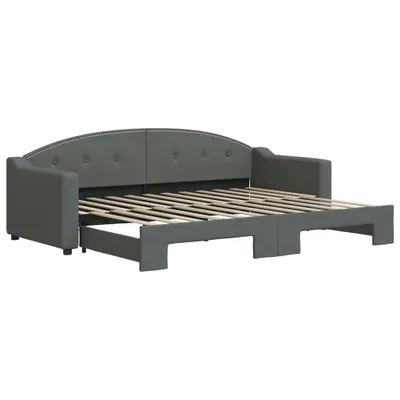 Immagine prodotto di vidaXL Divano letto estraibile Grigio scuro 80x200 cm Tessuto