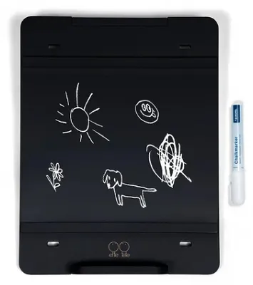 Image de Ette tete Tableau noir double face avec craie-marqueur