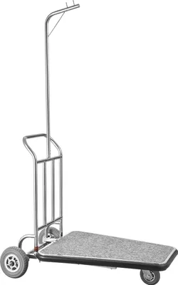 Immagine prodotto di Carrello portabagagli VEVOR, portata 272 kg, carrello portabagagli a 3 ruote in acciaio inox, per centri congressi, hotel, immobili in affitto, argento, 1080 x 640 x 1800 mm