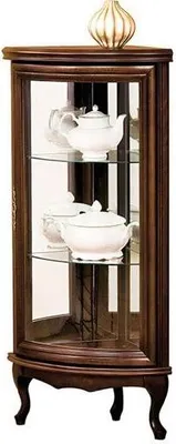Produktbild von Schrankvitrine Eckvitrine Glasschrank Schrankregal Glasvitrine Regal Vitrine