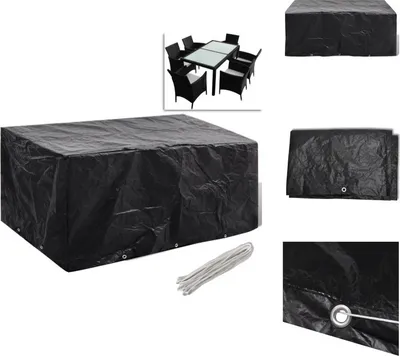 Immagine prodotto di vidaXL Copertura per mobili da giardino 8 occhielli 240x140x90 cm - Coperture protettive per mobili da giardino