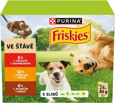 Immagine prodotto di Purina Friskies in salsa - cibo umido per cani - 24x85 g