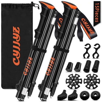 Productafbeelding van Verstelbare Trekkingstokken van 108-135 cm met Rubber Buffers