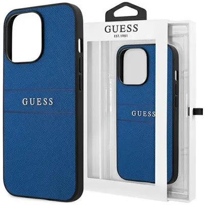 Produktbild von Guess Guhcp13Lpsasbbl Iphone 13 Pro / 13 6,1"" Blau/Blau Saffiano Gurt