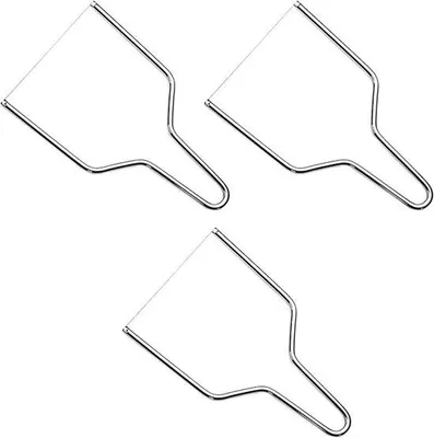 Produktbild von Handgefertigte Metall-Kaasschere - Y-förmig - Rostfrei - 17,4 x 12 x 3,5 cm - für Käse, Butter, Backen, Kochen, tägliches Gebrauch und Hausgebrauch