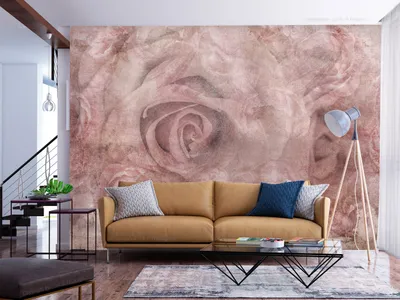 Produktbild von Vlies Fototapete Abstrakt 350x256 cm Vlies Tapeten Wandtapete XXL Blumen Natur Botanik Rose Vintage f-A-0897-a-a
