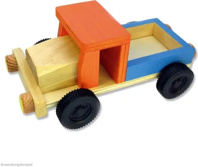 Image de matches21 camion camion en bois kit de construction pour enfants kit de bricolage kit de construction en bois à partir de 8 ans