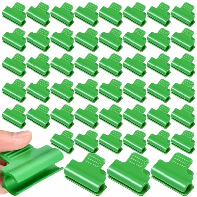 Productafbeelding van Kasklem - Kunststof foliclip - 8 mm - Groen - 50 stuks