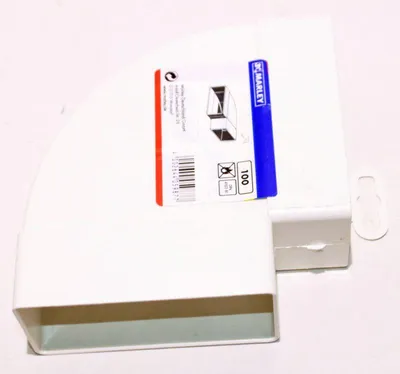Produktbild von MARLEY Flachkanal Bogen 90 DN 100 Weiß
