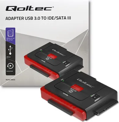Zdjęcie produktu dla Qoltec Adapter Usb 3.0 Do Ide | Sata Iii