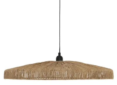 Produktbild von Tischlampe für das Esszimmer BELLAMY, geflochtener Lampenschirm aus Jute, Ø 58 cm