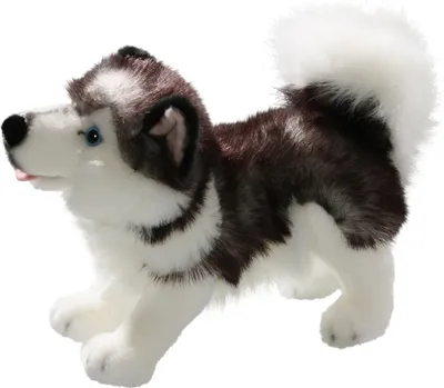 Obrázek produktu pro Carl Dick Husky stojící cca 30 cm dlouhý, cca 25 cm vysoký 3224 Plyšová hračka, měkká hračka, plyšové zvíře