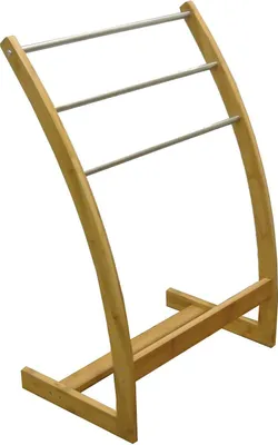 Produktbild von MSV Handtuchhalter Handtuchständer mit 3 Handtuchstangen Bambus Maße: ca. 85 x 57 x 35cm