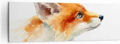 Produktbild von Bild auf Leinwand - Leinwandbild - Fuchs Tier Natur - 160x50cm - Wand Bild - Wanddeko - Wandbilder - Leinwanddruck - Bilder - Kunstdruck - Wanddekoration - Leinwand bilder - Wandkunst - AB160x50-3904