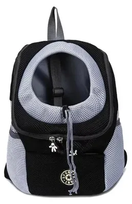 Produktbild von Haustiertrage-Rucksack, Atmungsaktives Mesh, Verstellbare Träger, S-a, schwarz