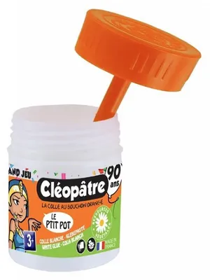 Produktbild von Kleopatra Kleiner Kleber Topf mit integriertem Spatel – 152001 – 35g – Cleopatre