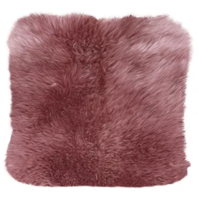 Produktbild von Heitmann Felle Lammfell-Kissen mit Reißverschluss Fellmaß ca. 45x45 cm, Farbe: Mauve 403MV