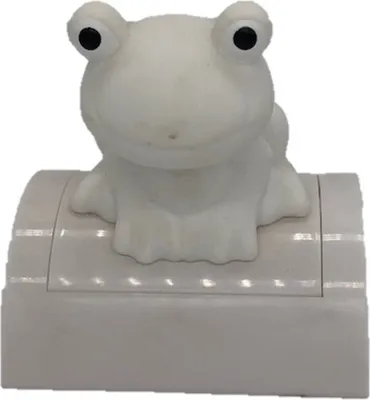 Produktbild von Frosch Figur mit LED Beleuchtung, Weiß
