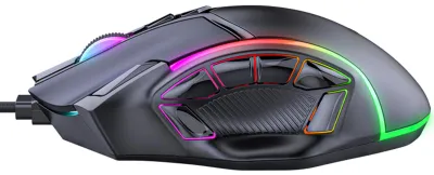 Obrázek produktu pro Herní myš s RGB podsvícením, 12 programovatelnými klávesami pro makra, kabelová USB, pro stolní počítače a notebooky