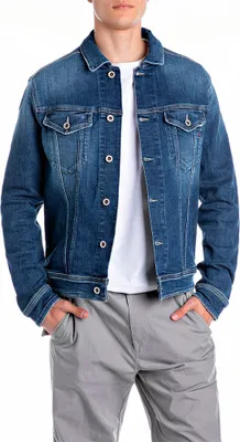 Produktbild von Replay Mv842j.000.141860 Jeansjacke Blau S Mann Blau S